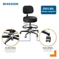 thumbnail image 3 of McKesson Exam Stool With Backrest Black 20 to 27-1/2'' Height Range 5 Casters 81-11001BFRUS393, 1 Ct, 3 of 4
