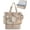 Camel, variant on Beach Bag for Women, Mesh Tote Bags with Zipper, Sandproof Vacation Essentials with Cooler for Swim Cruise Pool(Camel)