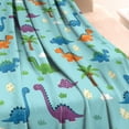 thumbnail image 3 of Light Blue Dinosaurs Palms Eggs Pattern Blanket,Comfortable Soft Lamb Wool Throw Blanket,All Season,Warm Lightweight Blankets for Sofa Bed Couch Living Room Chair,40"x50", 3 of 4