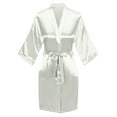 thumbnail image 5 of VintageClothing Women Kimono Satin Mother of the Groom Wedding Short Robe One Size, 5 of 5