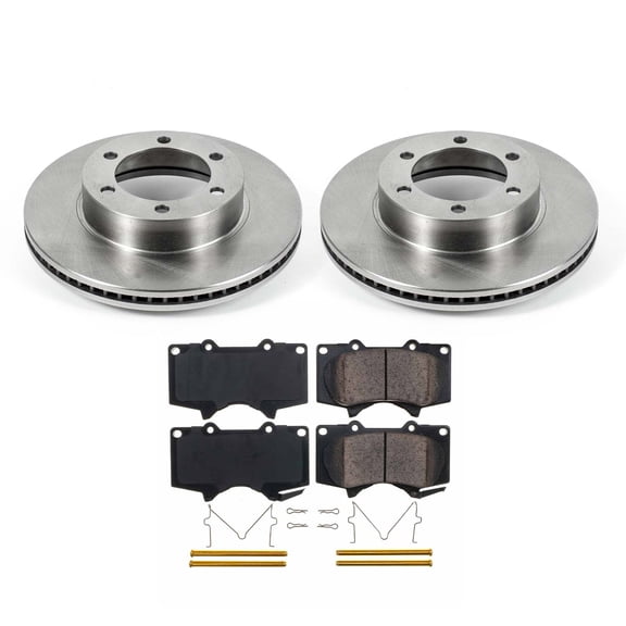 Ultimate Brakes Front Ceramic Brake Pad and Rotor Kit with Hardware WM80947