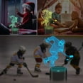 thumbnail image 2 of YSITIAN Hockey Night Light, Ice Hockey Player 3D Illusion Lamp for Boys Room Decor with Remote + Touch 16 Colors Flashing Changing Desk Lamps for Kids Sp I1116-67, 2 of 5