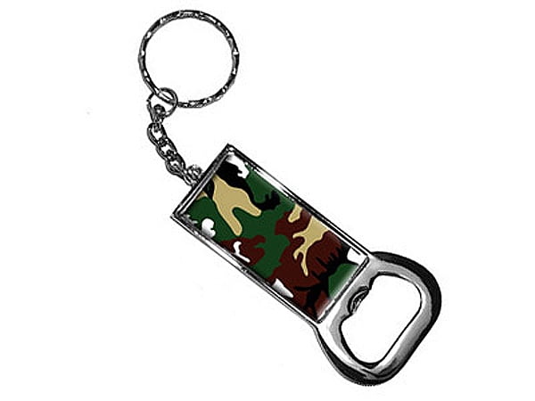 Camouflage Army Soldier Bottle Opener Keychain Com