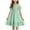 Green, variant on ZACPNCV Girl's Summer Dresses Smocked Flutter Sleeve A Line Sundresses Swing Mini Casual Party Dresses Blue 13-14 Years