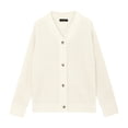 thumbnail image 6 of Fantaslook Knit Cardigan for Women Long Sleeve Open Front Sweaters Button Down Tops Casual Trendy Fall Outfits, 6 of 10
