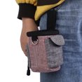 thumbnail image 3 of Herwey Poche d'Alimentation Détachable en Coton et Lin pour Chien avec Ceinture Réglable, 3 of 9