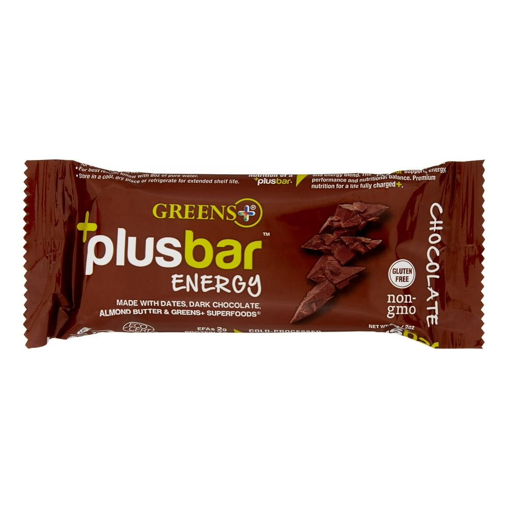 Greens Plus Energy Bar, Chocolate, 2.08 Oz