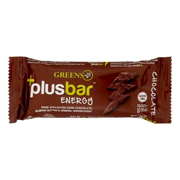 Greens Plus Energy Bar, Chocolate, 2.08 Oz