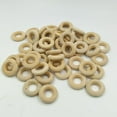 thumbnail image 4 of simhoa 20 Pieces Natural Wood Loop Wood Material for DIY Jewelry Findings 25mm, 4 of 7