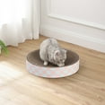 thumbnail image 4 of THE LICKER STORE Nelson 20.13" Modern Cardboard Round Bowl Cat Scratcher with Catnip, Strawberry Milkshake, CSR1010E, 4 of 6