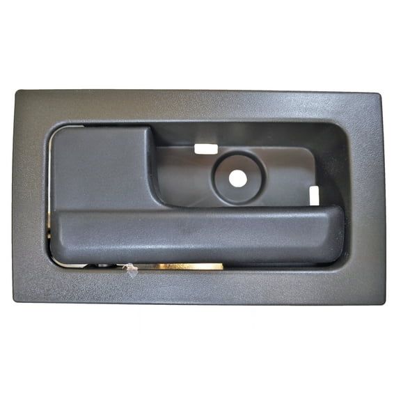 PT Auto Warehouse FO-2507AG-FL - Interior Inner Inside Door Handle, Gray Housing with Black Lever - with Manual Locks, Driver Side Front
