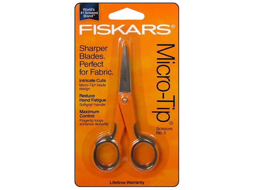 6 Fiskars Soft Grip Scissors Micro-Tip 