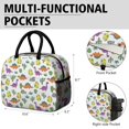 thumbnail image 6 of Womens White Cactus Dino Eggs Dinosaurs Pattern Lunch Box for Work,Insulated Lunch Bag for Women,Loncheras Para Mujer,Leakproof Adult Lunch Bag for Work,Beach,Travel,Picnic,Camping, 6 of 7