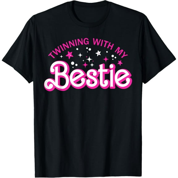 Funny Twin Matching Twins Day Friend Twinning With My Bestie T-Shirt