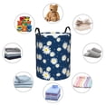 thumbnail image 4 of Bingfone Daisies Flowers Waterproof Foldable Laundry Hamper Bucket with Handles for Storage Bin,Clothes Hamper (Small ), 4 of 6