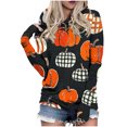 thumbnail image 1 of Ailaofu Halloween Sweatshirts For Women Long Sleeve Graphic Crewneck Sweatshirt Cute Pullover Tops Fall Fashion Clothing, 1 of 4