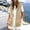 Khaki, variant on Husipze Zip Up Hoodies for Women Sleeveless Drawstring Pocket Fall Winter Casual Fashion Hooded Sweatshirt Sports Jacket Khaki S
