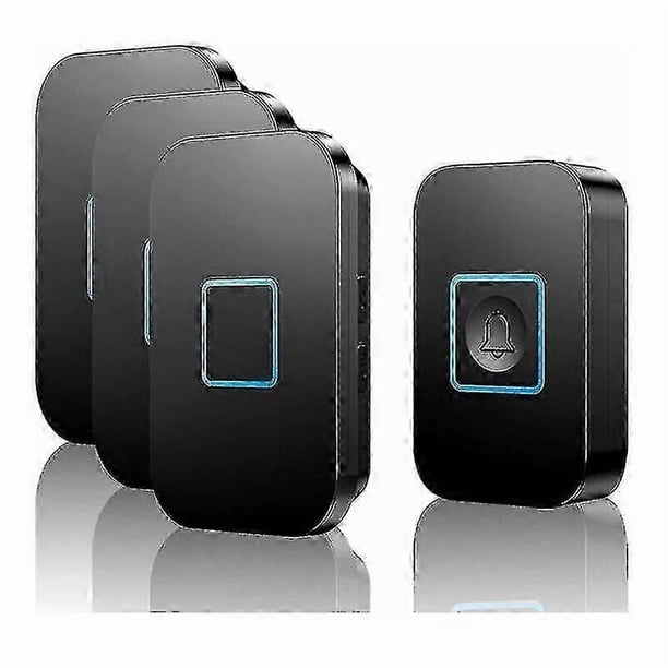 New Models Wireless Doorbell, Wireless Doorbell Set, 400m Range Ip55 Waterproof Outdoor Front Doorbell With 3 Plug-in Receivers, 60 Melodies, 5 Volume
