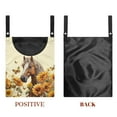 thumbnail image 7 of ZIATUBLE Sunflower Horse Clothespin Bag and Pins Butterfly Clothespin Bag Hanging with Hanging Hook Clothespin Holder Bag Reusable Hanging Can Storage Organizer Pantry Outside, 7 of 7