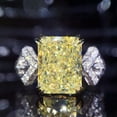 thumbnail image 2 of Luxury Engagement 925 Silver Ring Sprkly Cubic Zircon Jewelry Sz 6-10, 2 of 7