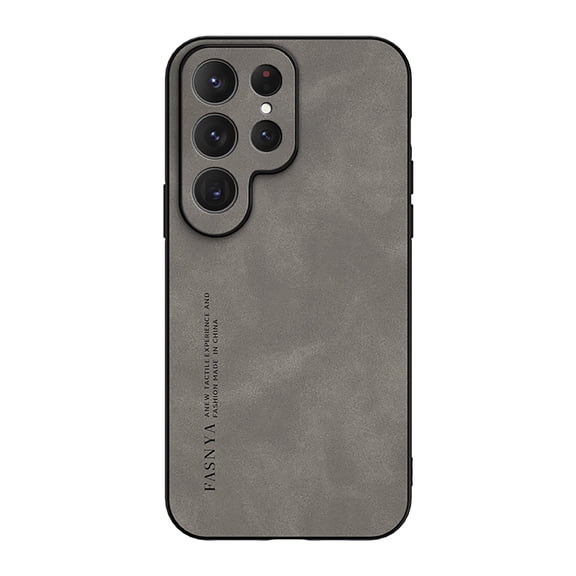 Allytechgroup Slim Case for Samsung Galaxy S24 Ultra, Vintage Skin Friendly TPU Back Cover Anti-Scratch Shockproof Bumper Lightweight Phone Case for Galaxy S24 Ultra, Gray