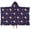 Cute Hedgehog Pattern, variant on Black Cute Hedgehog Pattern Hooded Bath Towel,50"x30" for Ages 3 To 12 Kids, Quick Dry Lightweight Soft Microfiber Hood Beach Towel Cover Up for Kids