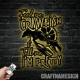 thumbnail image 4 of Craftnamesign Feed Me Crawfish and Tell Me I'm Pretty Metal Name Sign, Seafood Restaurant Sign, 4 of 5