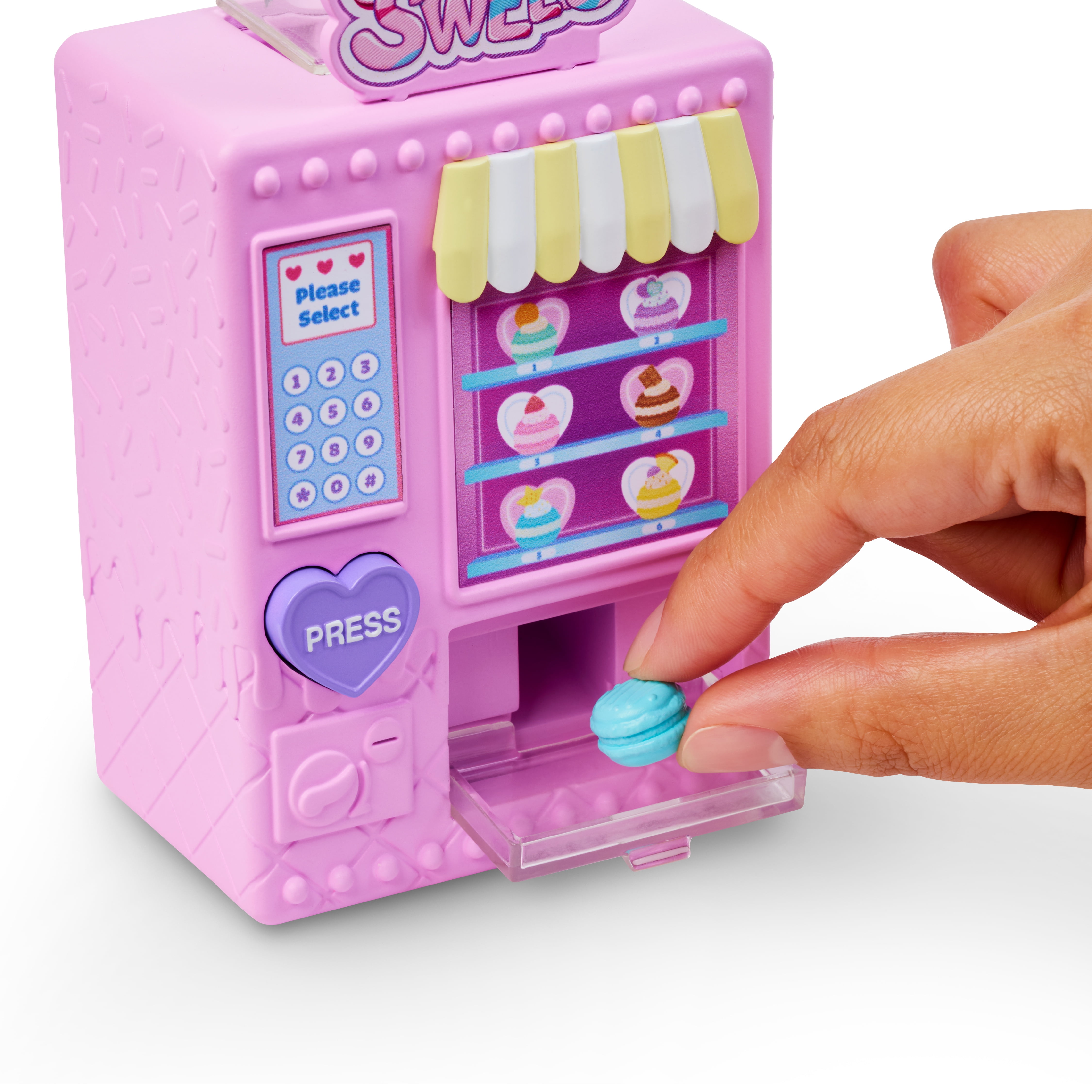Pretty Sweets Molly Macaron 5" Doll & Vending Machine Playset, Children Ages 3+