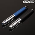thumbnail image 2 of STONEGO PU Leather Ballpoint Pen - Anti-slip Retractable Rollerball Pen with Smooth Writing Experience, Elegant Design for Executive Signatures, Professional Office Use, and Luxurious Gifting, 2 of 6