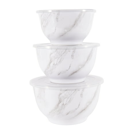 Better Homes & Gardens 6-Piece Melamine Serving Bowl Set With Lids, Cheetah Print