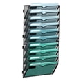 thumbnail image 1 of Organizador de archivos de pared de 10 niveles SUPEASY de metal negro 32 x 11 x 69 cm, 1 of 7
