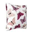thumbnail image 2 of ZICANCN Pink Butterflies Seamless Texture Throw Pillow Covers, Bed Couch Sofa Knit Decorative Pillow Covers for Living Room Farmhouse, 12"x12", 2 of 8