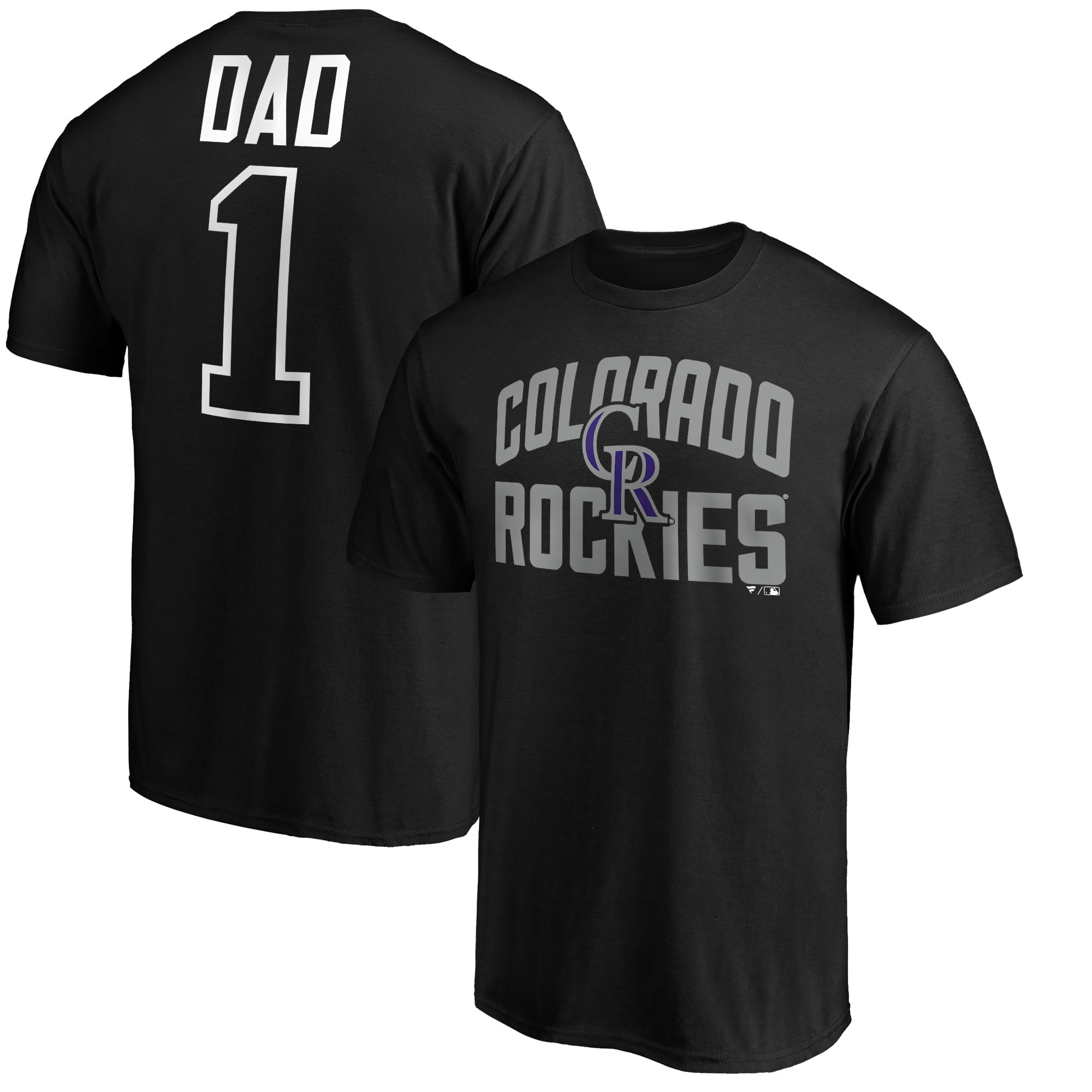 Men's Fanatics Branded Black Colorado Rockies Father's Day #1 Dad T-Shirt -  Walmart.com
