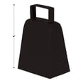 thumbnail image 2 of Cowbells Beistle Black Metal de 4 cm, paquete de 12 unidades, para eventos, 2 of 5