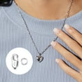 thumbnail image 4 of Lancharmed Silver Bracelet Necklace Extenders Silver Plated Square Clasp 8 Open Jump Rings 10 Jewellery Clasp Necklace Extenders for Women Gift for Women, 4 of 7