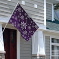 thumbnail image 6 of Kll Snowflake Gradient Purple Flag 4x6 Ft Parade Party Flag Outdoor Flag Decorative Flag Banner Flags Garden Flag Home House Flags, 6 of 7