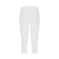 thumbnail image 4 of Kmdttou Women's Summer High Waisted Solid Color Capris Matching Slim Fitting Yoga Gym Pants, 4 of 6