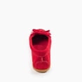 thumbnail image 4 of Minnetonka Women's Kilty Suede Hardsole Moccasin, Red, 9 W US, 4 of 7
