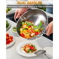 thumbnail image 3 of Cooks Standard 12-Inch/30cm Classic Stainless Steel Everyday Chef's Stir Fry Pan, 3 of 5