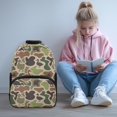 thumbnail image 2 of HUISEFOR Duck Camo Backpack for School Kids Girls 17 Inch Large Capacity Kids Backpack, Lightweight Breathable College Students Backpacks Comfortable Shoulder Bookbag, 2 of 7