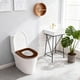 thumbnail image 5 of Cojín de franela gruesa de visón para inodoro | Suave, cálido, lavable y con cremallera | Cojín de baño reutilizable y cómodo para el inodoro | Beige, gris y café, 5 of 6
