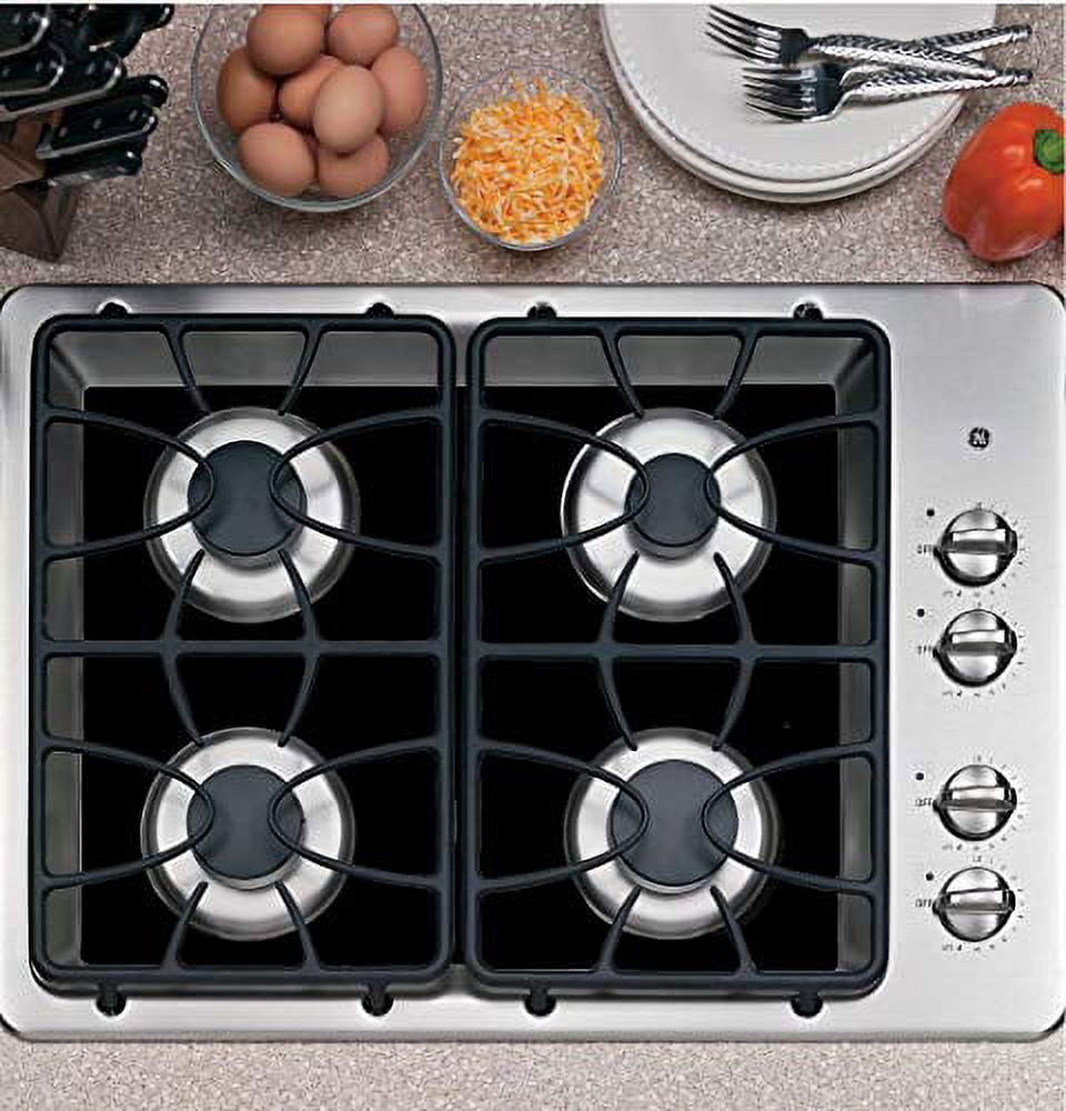 Premium Plus Heat Resistant Range Burner Cover, Black