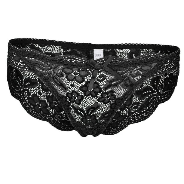 Braguita De Encaje Floral De Cintura Baja Sin Costura Elastica Ropa Interior Transpirable Para Mujer Novia L Baoblaze Calzoncillos de encaje para mujer Ropa interior Bodega Aurrera en linea