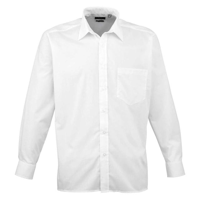 Premier Mens Poplin Long-Sleeved Shirt