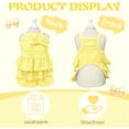 thumbnail image 4 of HQREA Girl Cake Dresses for Small Dogs Summer Puppy Cat Outfits with Bow for Chihuahua, 4 of 6