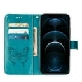 thumbnail image 7 of Compatible with iPhone 14 Pro 6.1 inch Case, Glitter Leather Flip Wallet Diamond Butterfly Shockproof Case with Card Holder Stand with Wrist Strap Compatible with iPhone 14 Pro,Blue, 7 of 7
