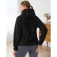 thumbnail image 4 of Pioneer Camp Women's Fuzzy Fleece Jacket Full Zip Up Lightweight Warm Soft Fleece Coat with hood for Spring Fall Winter, 4 of 5