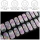 thumbnail image 5 of Tiras de uñas de gel IQXGE Purple Flower 20 piezas con luz UV, 5 of 6