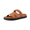 Cognac, variant on Cushionaire Estate Womens Sandals with Cut-Out Band & Adjustable Strap with Memory Foam, Summer Sandals for Women