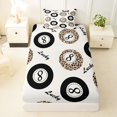 thumbnail image 3 of Castle Fairy Leopard Print Billiards Twin Sheets 3pcs, Sport Theme Bedding, Brown Black,1 Fitted Sheet, 1 Flat Sheet and 1 Pillowcase, 3 of 6